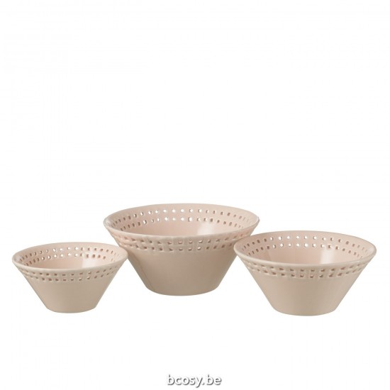 J Line 34693 Ontbijtkommen Servicio De Mesa Keuken Accessoires Cuisine Accessoires Decorazione Tafelserviezen bowl schale bow.