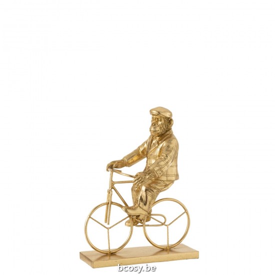 J Line Monkey Bike Poly Gold Small monkeys.