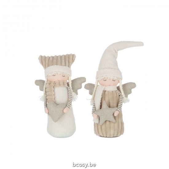 J Line Boy And Girl Textile White Beige Large Assortment Of 2 children winter.