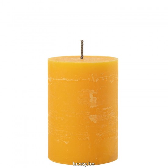 J Line Outdoor Candle Pillar Paraffin Yellow Medium 95Hours candles.