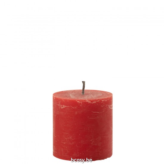 J Line Outdoor Candle Pillar Paraffin Red Small 70Hours candles.