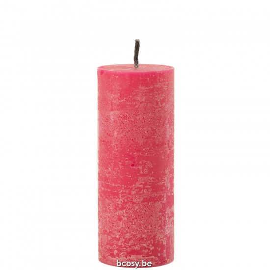 J Line Outdoor Candle Pillar Paraffin Pink Large 45Hours candles.