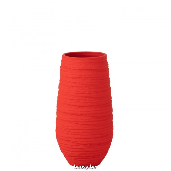 Jline Vase Fiesta Keramik Rot Extra Large blumentopf blumentoepfe blumenhalter.