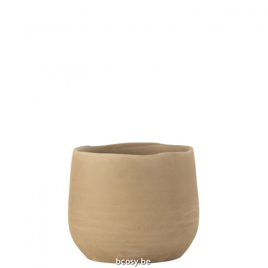 J Line Flower Pot Regular Ceramic Beige Medium flowerpots.