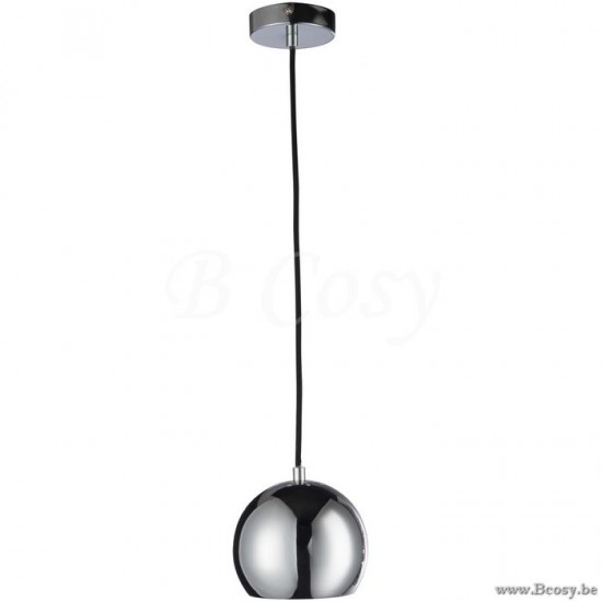 Jline Suspension boule métal argenté
