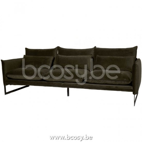 Lifestyle SOFA 4 SITZE MILAN SEVEN HUNTER GREEN 156 B280/H88/D100