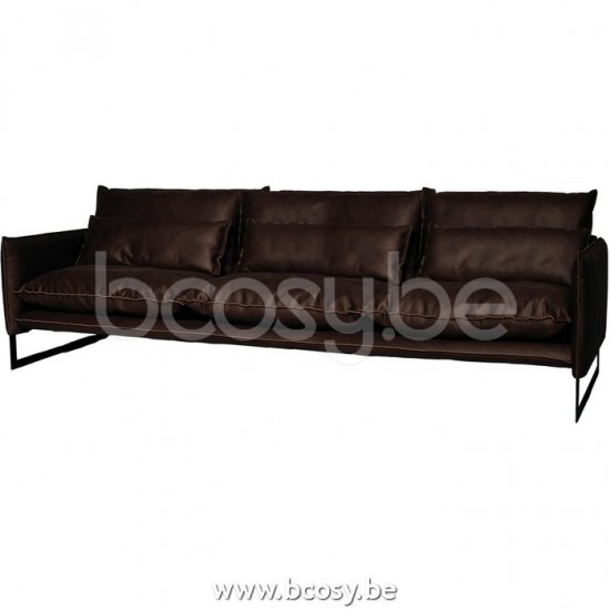 Lifestyle SOFA 4 SITZE MILAN MERSEY DUNKELBRAUN 6 B280/H88/D100