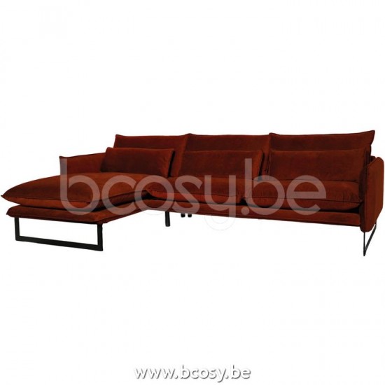 Lifestyle LOUNGESOFA LINKS MILAN SIEBEN KUPFER 126 B280/H88/D160