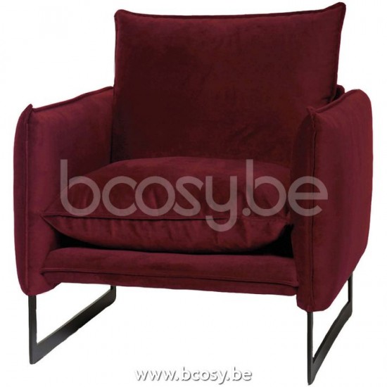 Lifestyle SOFA 1 SITZ MILAN SIEBEN WEINROT 39 B80/H88/D90