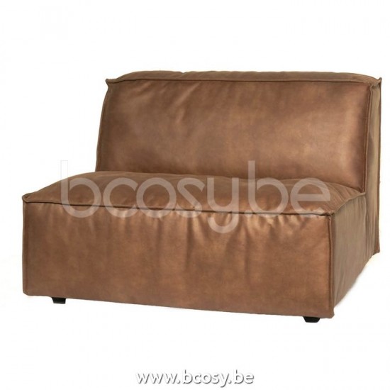 Lifestyle SESSEL 1,5 SITZPLÄTZE OHNE ARMLEHNE VERONA MERSEY TAUPE 3 B104/H75/D104