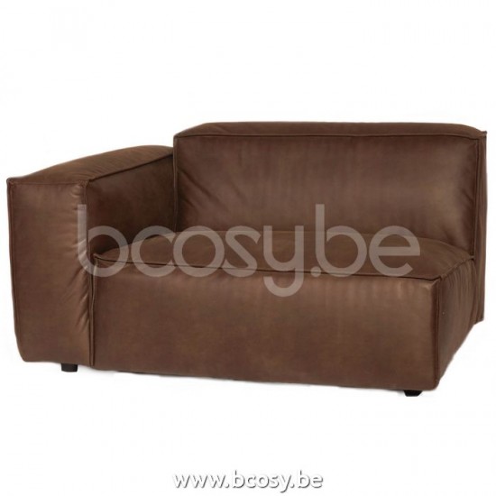 Lifestyle SESSEL 1,5 SITZPLÄTZE MIT ARMLEHNE LINKS VERONA MERSEY HELLBRAUN 5 B128/H75/D104