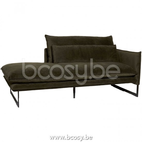 Lifestyle LIEGESTUHL RECHTS MODELL MILAN SEVEN HUNTER GREEN 156 B215/H88/D100