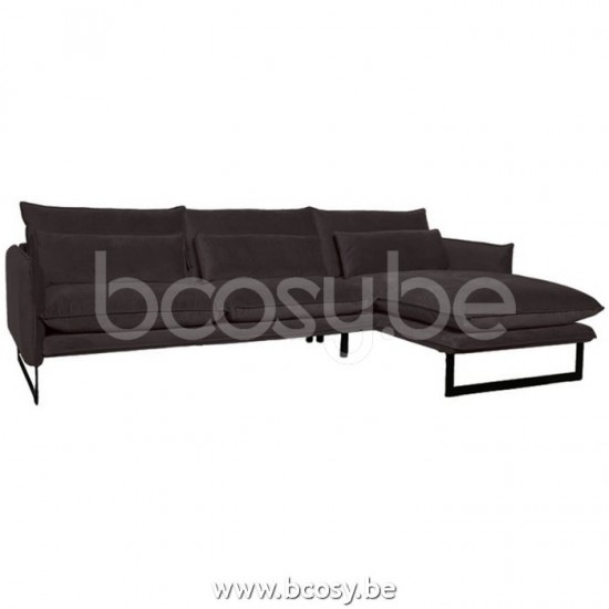 Lifestyle LOUNGESOFA RECHTS MILAN SIEBEN ESPRESSO 123 B280/H88/D160