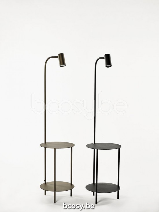 Marckdael vloerlamp Vancouver Marckdael 1308-LG1-GU10-TABLE-BRONZO Contemporal brons vloerlamp H 145cm table 55cm VVD VDV Verlichting van Di.