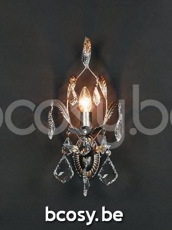 Marckdael wandlamp Chandeliers-Francese Marckdael 1310-A1-ARG ANT +VIOLIN 1310-A1-ARG-ANT-VIOLIN 1310-A1-ARG.ANTICO-MET-VIOOL Crystal argent.
