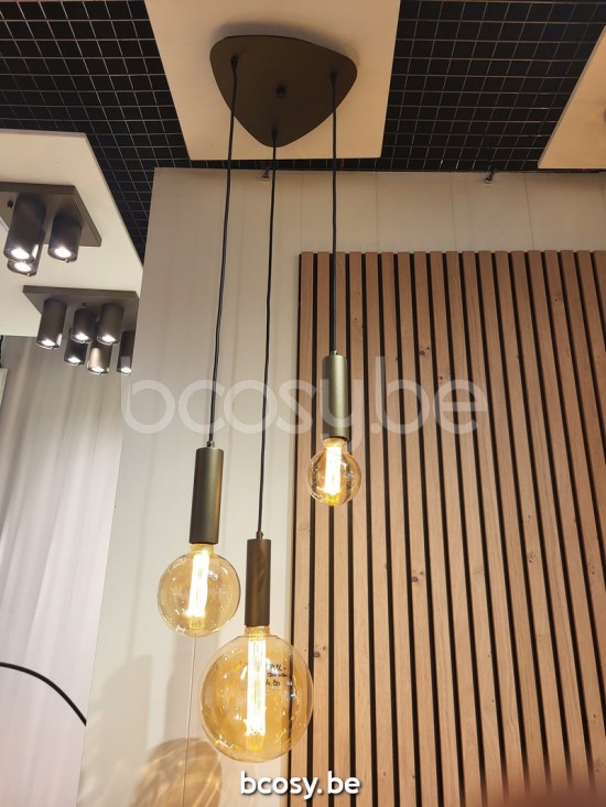 Marckdael pendel Malaga Marckdael 1320-S3-PLEC-BRONZO Contemporal Brons pendel H max 125cm VVD VDV Verlichting van Dijck Dyck Markdaal.