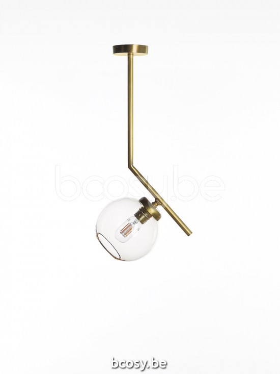 Marckdael VVD amalfi 0793-PL1-A-OTT-GLOBE-TOPAZ-KL ottone-messing Plafondlamp VVD VDV Verlichting van Dijck Dyck Markdaal.