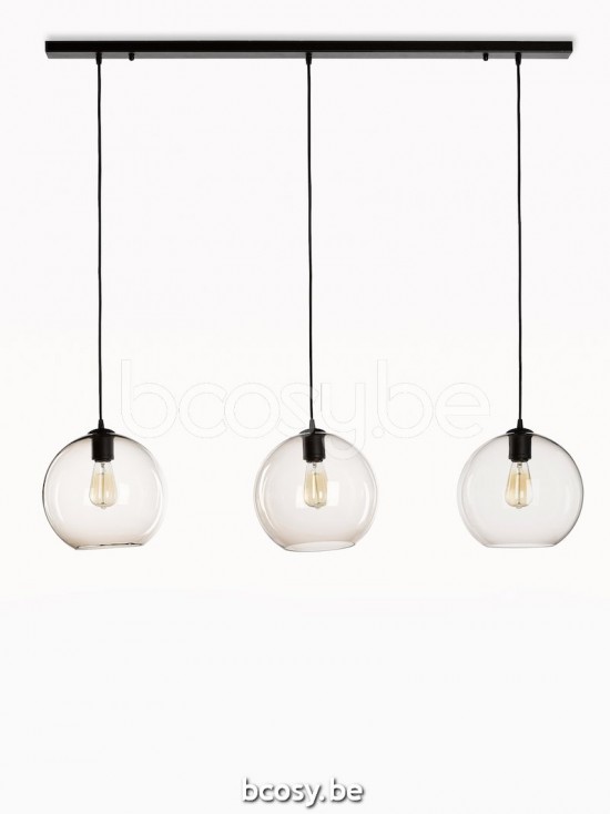 Marckdael VVD Seattle-Seatle 2606-T3-120-GL-NE-GLOBE-TOPAZ-GR 2606-120-T3-GL-NE-GLOBE-GR-TOPAZ zwart pendel VVD VDV Verlichting van Dijck Dy.