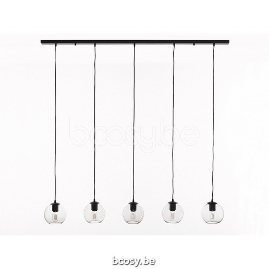 Marckdael VVD Seattle-Seatle 2606-150-T5-GL-NE-GLOBE-TOPAZ-KL 2606-150-T5-NE-GLOBE-SMALL-TOPAZ zwart pendel VVD VDV Verlichting van Dijck Dy.