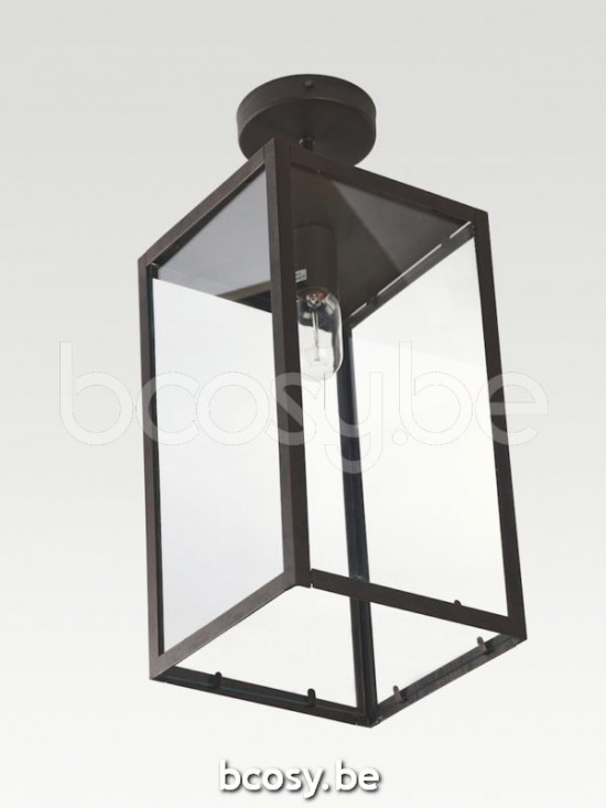 Marckdael Plafondlamp Quadro Marckdael 3321-PL1-LARGE-RU Country-Living roest marron kastanjebruin Plafondlamp H 50cm VVD VDV Verlichting va.