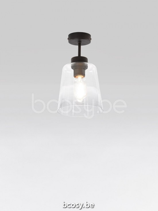 Marckdael VVD new-york 3402-PL1-RU-CONO-CLEAR-KL roest marron kastanjebruin Plafondlamp VVD VDV Verlichting van Dijck Dyck Markdaal.