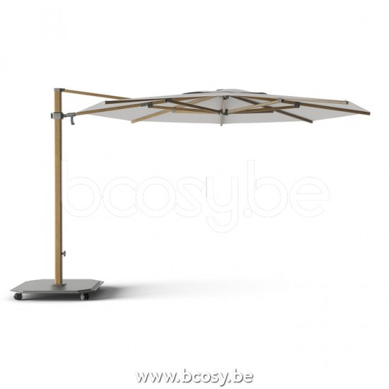 TUUCI OCEAN MASTER MAX SINGLE CANTILEVER ALUMA TEAK Ø350 Cantilever Parasol.