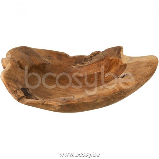 J Line Jline Piatto Igor Irregolare Tek Naturale Extra Large Fuente Igor Irregular Teca Madera Natural Extra Large