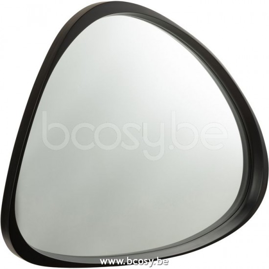 J Line Jline Specchio Giles Mdf Vetro Nero Large Espejo Giles Mdf Vidrio Negro Large
