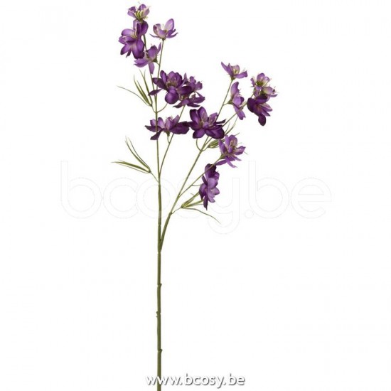 J Line Jline Fiore Delphinium 2 Parti Plastica Malva Scuro Flor Delphinium 2Partes Plastico Morado Oscuro