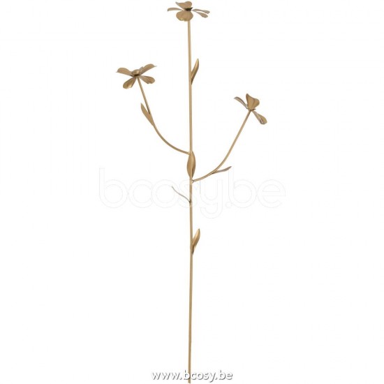 J Line Jline Blumen 3 Zweige Gold Medium blumen