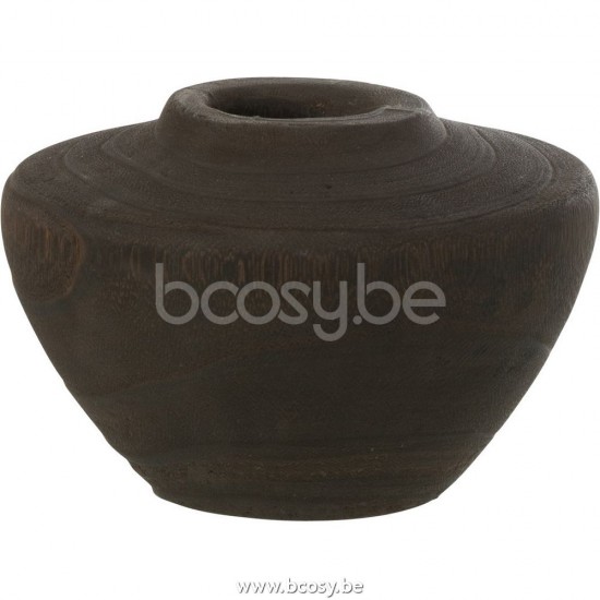 J Line Jline Vase Holz Schwartz Small vases