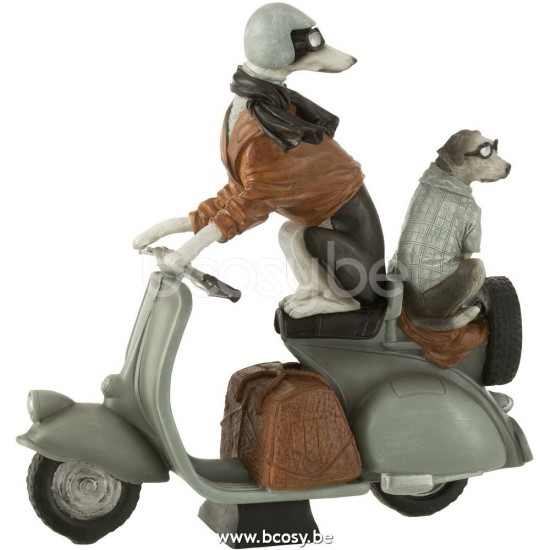 J Line Jline Cani Scooter Resina Mix Large Perros En Scooter Poly Mix Large