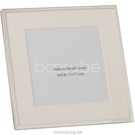 J Line Jline Portafoto Passe Partout Bordo Fine 13X13 Metallo Argento Marco Foto Passepartout Borde Fno 13X13 Metal Plata