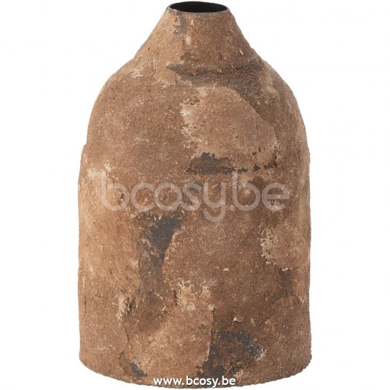 J Line Jline Vase Effy Rau Metall Braun vases