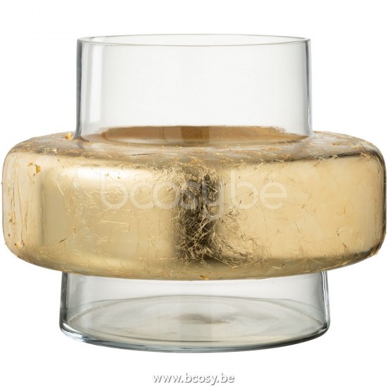 J Line Jline Vase Zylinder Ring Glas Transparent vases