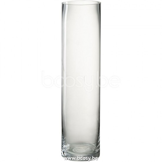 J Line Jline Vase Zylinder Glas Transparent Medium vases