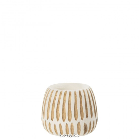 Jline Topf Ying Holz Weiß Small blumentopf blumentoepfe blumenhalter.