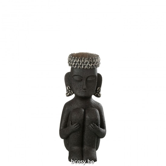 J Line 32548 personnalités ethniques ethnic figure Decorazione Animali Beelden Statue Ethnische Beelden Decoracion Figurines .