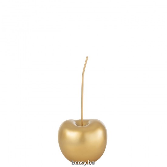 Jline Kirsche Polyresin Gold Small kirschen.