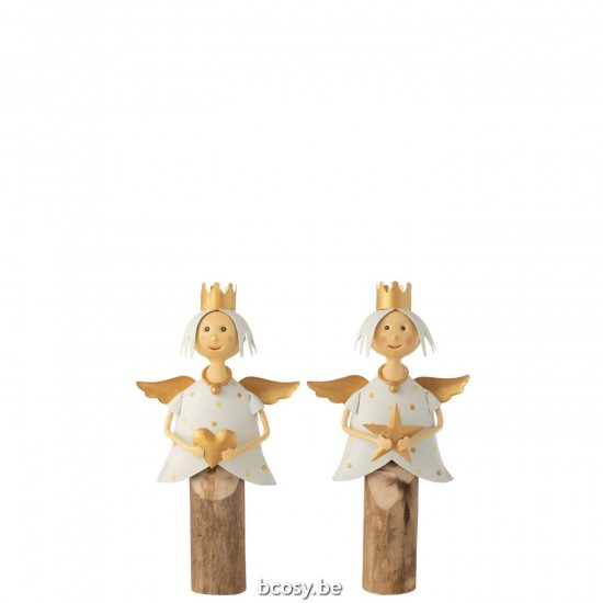 Jline Engel Stern Herz Auf Fuß Eisen Holz Weiß Gold 2 Sortiert Weihnachtsstaelle Weihnachtsstall Weihnachtskrippen.