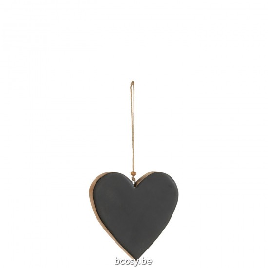 Jline Herz Hängend Holz Schwarz Large weihnachtskugeln christbaumkugeln.