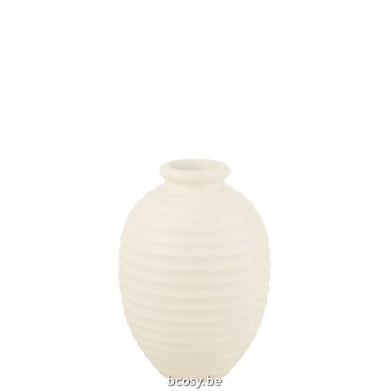 Jline Übertopf Oval Terracotta Weiß Small blumentopf blumentoepfe blumenhalter.