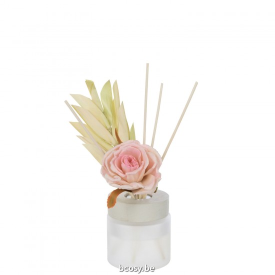 Jline Duftöl Blume Glas Rosa riehwasser.