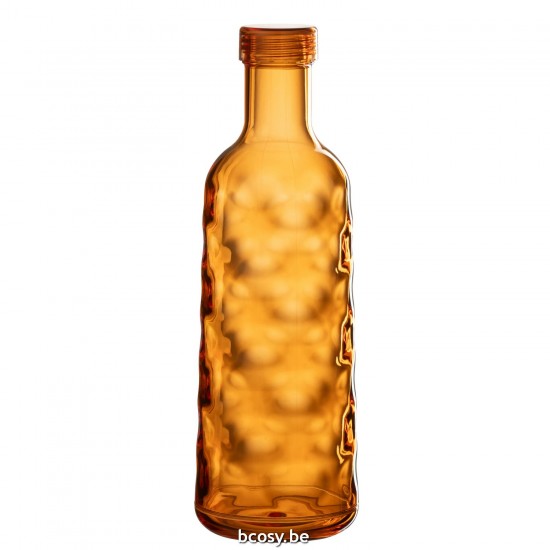 J Line Bottiglia Martellata Scatola Regalo Plastica Arancione Botella Martillada En Estuche Plastico Naranja.