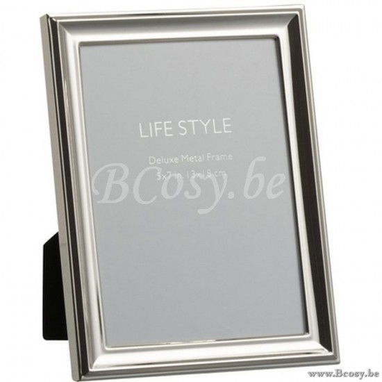 J Line Jline Portafoto Classico 13X18 Metallo Argento Medium Marco De Photos Classico 13X18 Metal Plata Medium