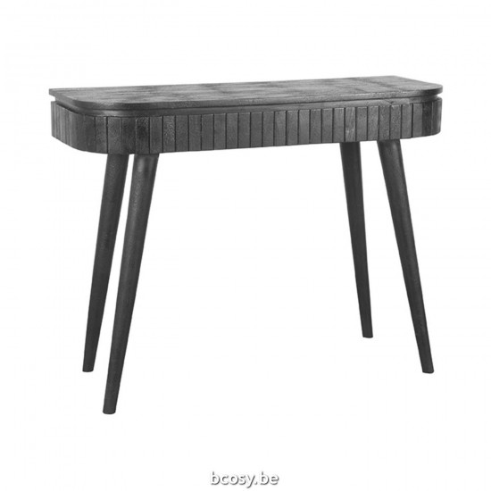 LABEL51 Desk Nils Black Mango wood 100 cm.