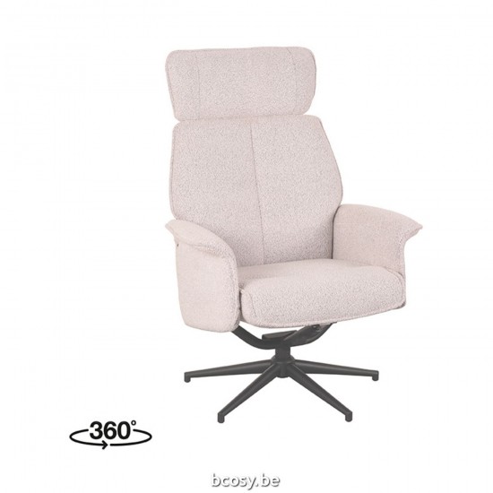 LABEL51 Lounge chair Verdal Natural Boucle Excl. Hocker.