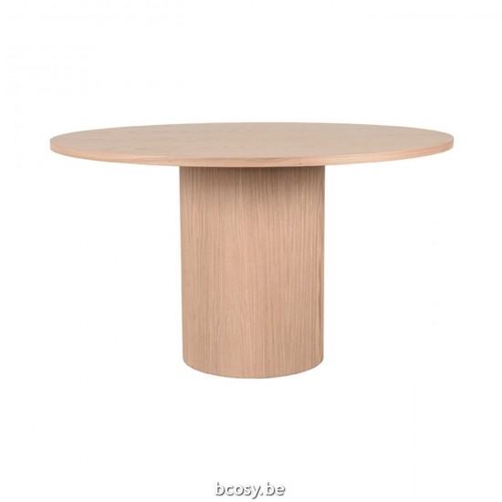 LABEL51 Dining table Oliva Natural Oak 130 cm Rond.