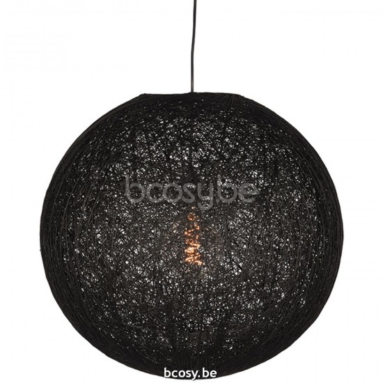 LABEL51 Pendant lamp XL Twist Black Flax.