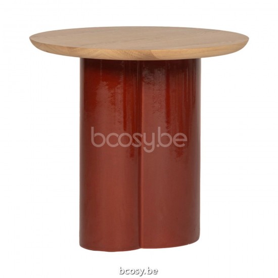 Vincent Sheppard Arvin salontafels bijzettafels koffietafels Maroon Keramiek frame Round.